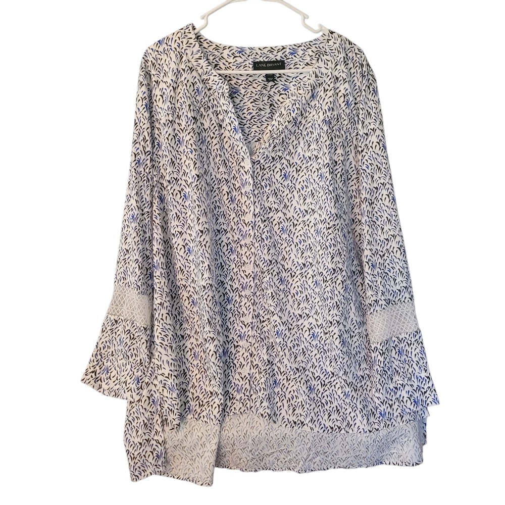 NWT Lane Bryant button down flowing tunic top - 22/24.          G58